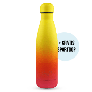 Sunset Yellow & Pink 500 ml thermosfles Gratis Sportdop