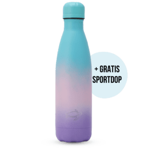 Blue & Pink 500 ml thermosfles Gratis Sportdop