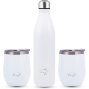 Picknick set White Wave - 750 ml met twee tumblers