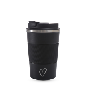 Hearts Midnight Black Coffeemug To Go